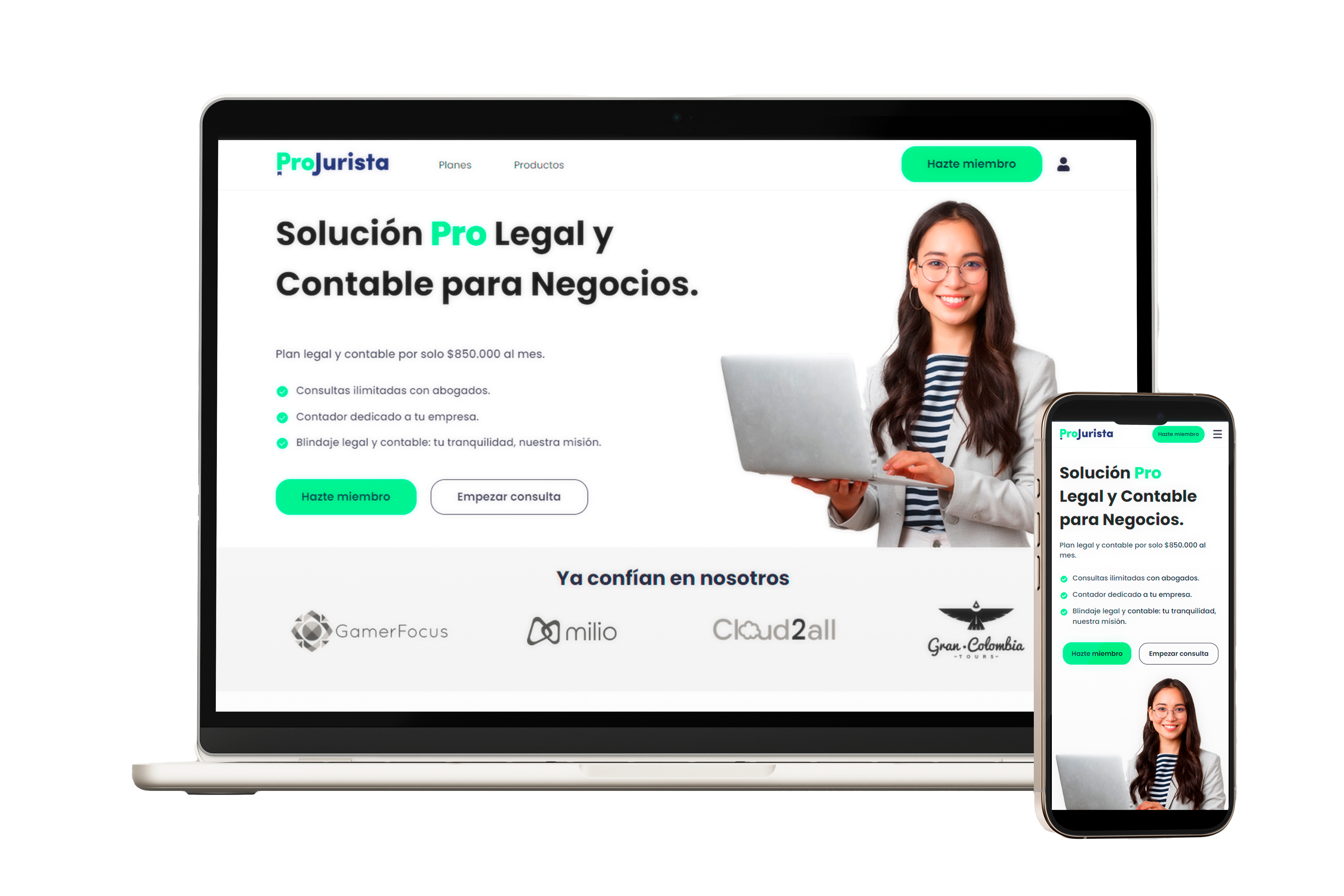 Projurista - Ecommerce con pago por suscripción